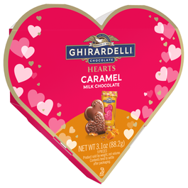 Milk Chocolate Caramel Hearts Gift Box 1 Milk Chocolate Caramel Hearts Gift Box