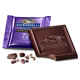 Premium Dark 72% Cacao Dark Chocolate SQUARES Case Pack (540 ct) 3 Premium Dark 72% Cacao Dark Chocolate SQUARES Case Pack (540 ct)